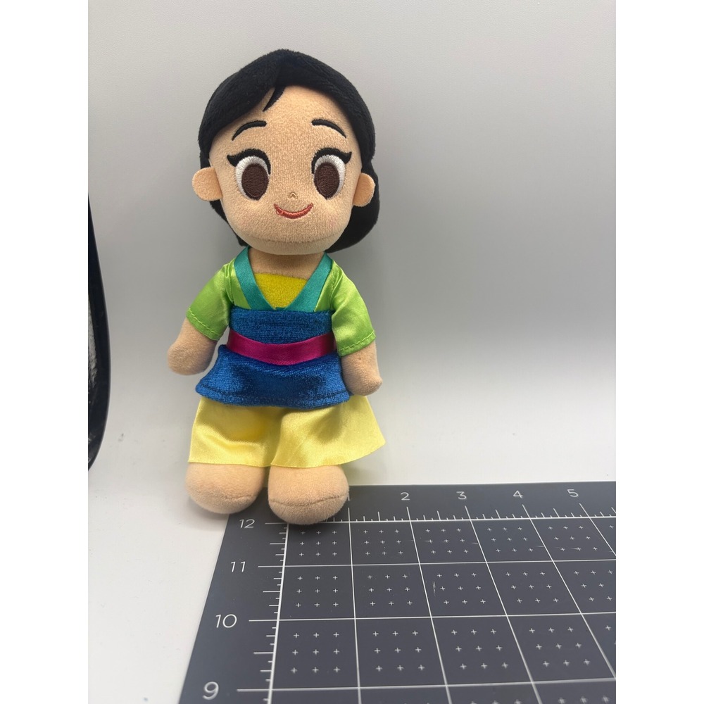 Disney Mulan Plush Doll 8 Inch Princess Stuffed Toy Green Blue Yellow Outfit